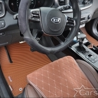 Автомобильные коврики EVA на Kia Sorento III Prime 3 ряда (2014-2020)