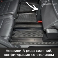 Автомобильные коврики EVA на Peugeot Traveller 7 мест, не Long (2016-2024) 