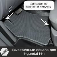 Коврики текстильные на Hyundai H-1 рестайл (2017->)