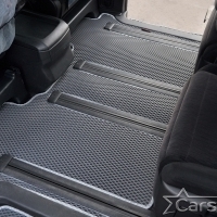 Коврики текстильные на Toyota Vellfire I пр.руль (2008-2014) 2 ряд - 2 места