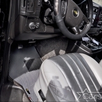 Коврики текстильные на Chevrolet Express II с консолью (2002->)