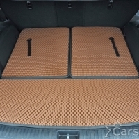 Двухслойные коврики EVA на Hyundai Santa Fe IV рестайл 3 ряда (2020->)