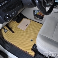 Автомобильные коврики EVA на Dodge Grand Caravan V (2007-2020) 2 ряд: кресла 1+1 не убираются в пол