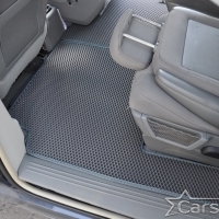 Автомобильные коврики EVA на Dodge Grand Caravan V (2007-2020) 2 ряд: кресла 2+1 без прохода