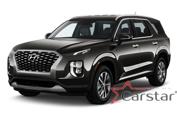 Двухслойные коврики EVA для Hyundai Palisade I 3 ряда (2018->)