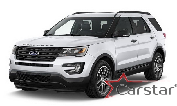 Автомобильные коврики EVA 3D для Ford Explorer V рестайл 3 ряда (2015->) 